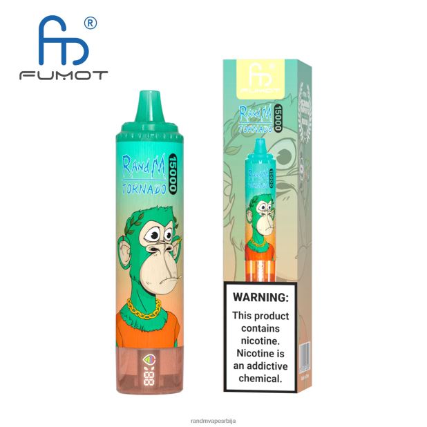RandM Vape Beograd | лед од ананаса Fumot RandM Tornado 15000 вапе уређај са батеријом и екраном за ејуице верзија 1 B028LL23
