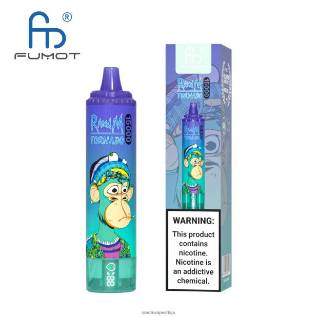 RandM Vape Beograd | лед од ананаса Fumot RandM Tornado 15000 вапе уређај са батеријом и екраном за ејуице верзија 1 B028LL23