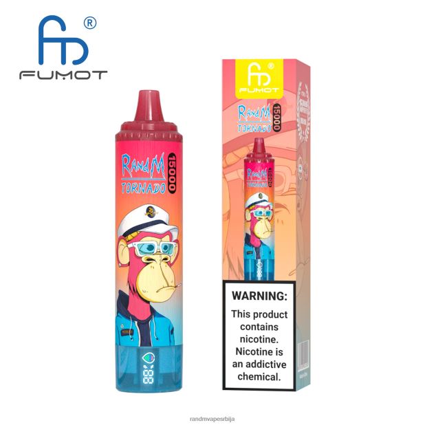 RandM Vape Beograd | лед од ананаса Fumot RandM Tornado 15000 вапе уређај са батеријом и екраном за ејуице верзија 1 B028LL23