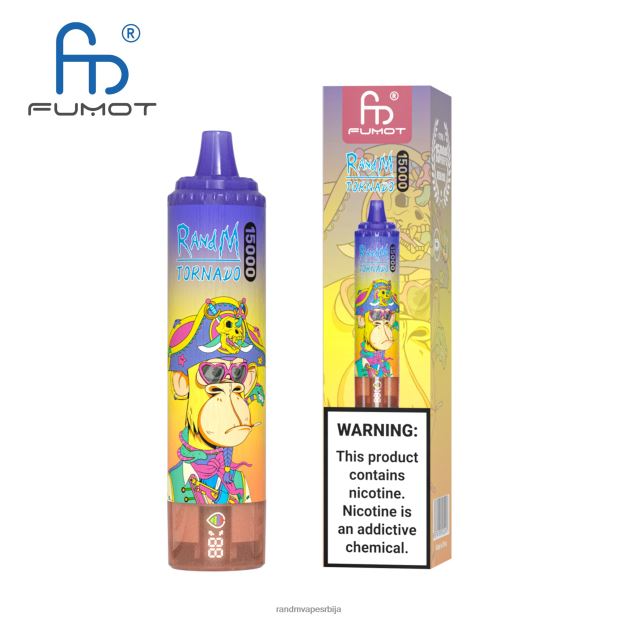 RandM Vape Beograd | лед од ананаса Fumot RandM Tornado 15000 вапе уређај са батеријом и екраном за ејуице верзија 1 B028LL23