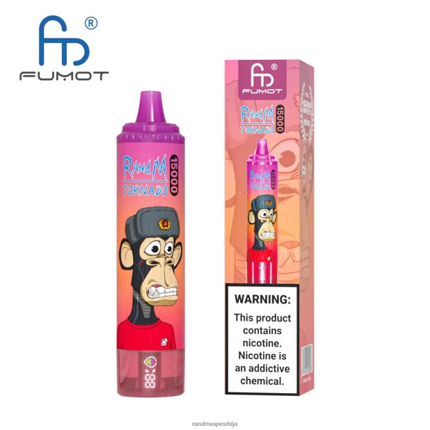 RandM Vape Beograd | лед од ананаса Fumot RandM Tornado 15000 вапе уређај са батеријом и екраном за ејуице верзија 1 B028LL23