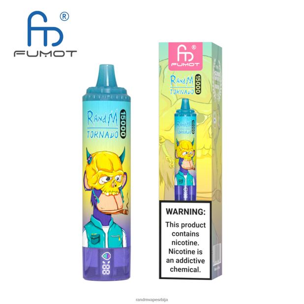RandM Vape Beograd | лед од ананаса Fumot RandM Tornado 15000 вапе уређај са батеријом и екраном за ејуице верзија 1 B028LL23