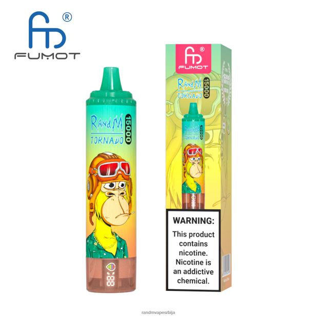 RandM Vape Store | киви маракуја гуава Fumot RandM Tornado 15000 вапе уређај са батеријом и екраном за ејуице верзија 2 B028LL39