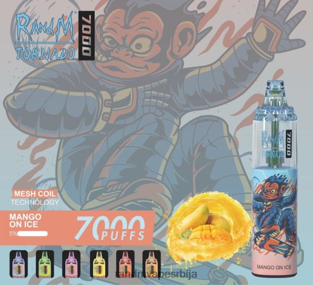 Best RandM Flavor | манго на леду RandM Tornado 7000 Вапе уређај за контролу протока ваздуха 1 ком B028LL170