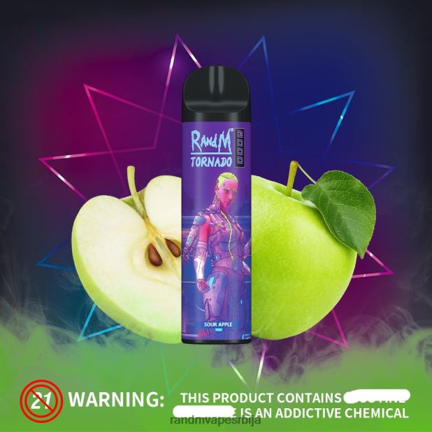 Best RandM Flavor | кисела јабука RandM Tornado 8000 Вапе уређај за контролу протока ваздуха 1 ком B028LL240