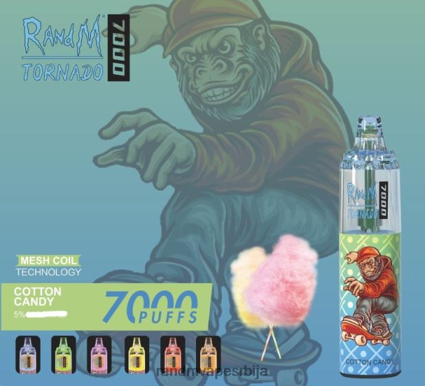 RandM Tornado Sale | крофна од јагоде RandM Tornado 7000 Вапе уређај за контролу протока ваздуха 1 ком B028LL167