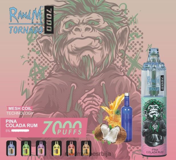 RandM Tornado Sale | крофна од јагоде RandM Tornado 7000 Вапе уређај за контролу протока ваздуха 1 ком B028LL167