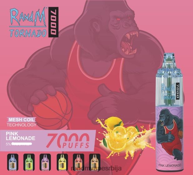 RandM Tornado Sale | крофна од јагоде RandM Tornado 7000 Вапе уређај за контролу протока ваздуха 1 ком B028LL167