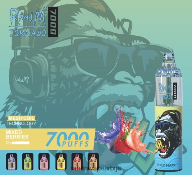 RandM Tornado Sale | млечни шејк од банане RandM Tornado 7000 Вапе уређај за контролу протока ваздуха 1 ком B028LL177