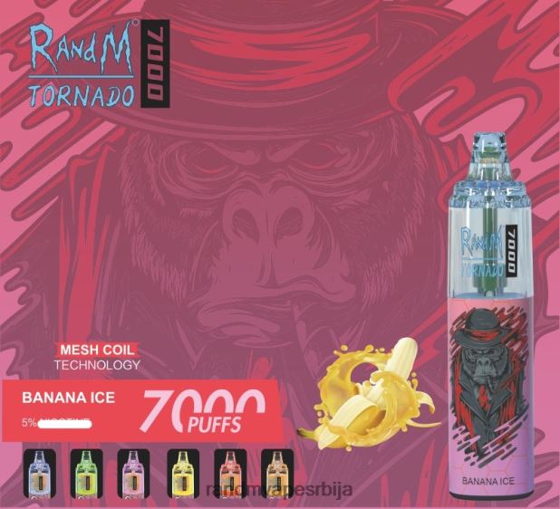 RandM Tornado Srbija | лед од банане RandM Tornado 7000 Вапе уређај за контролу протока ваздуха 1 ком B028LL172