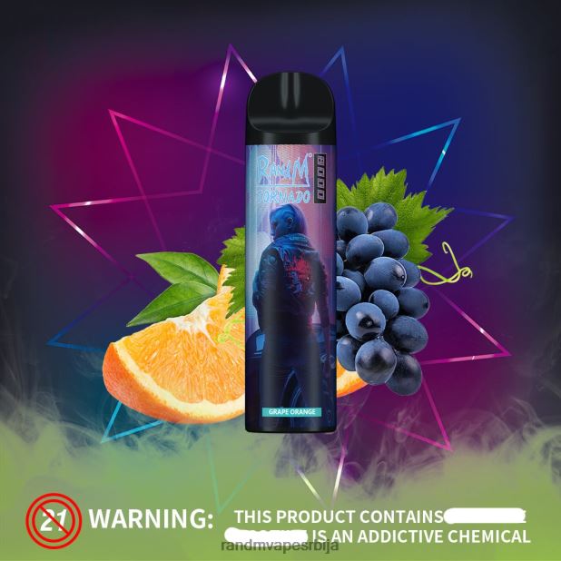 RandM Vape Beograd | наранџа од грожђа RandM Tornado 8000 Вапе уређај за контролу протока ваздуха 1 ком B028LL243