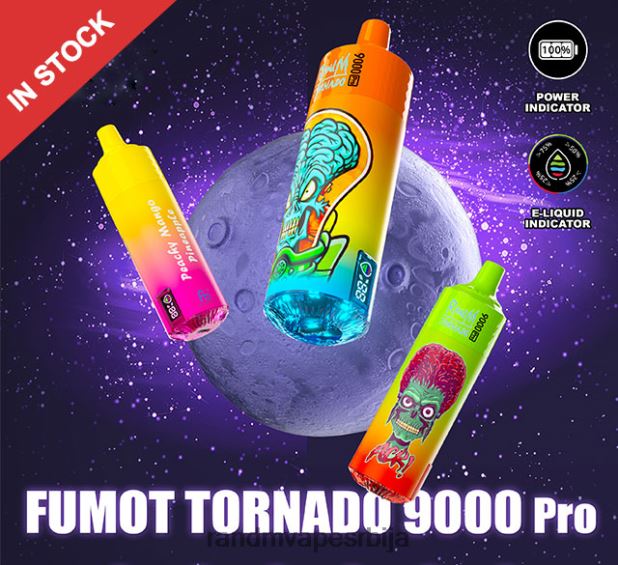RandM Vape Store | ружичаста лимунада Fumot RandM Tornado 9000 про вапе уређај са батеријом и екраном за ејуице верзија 2 B028LL209